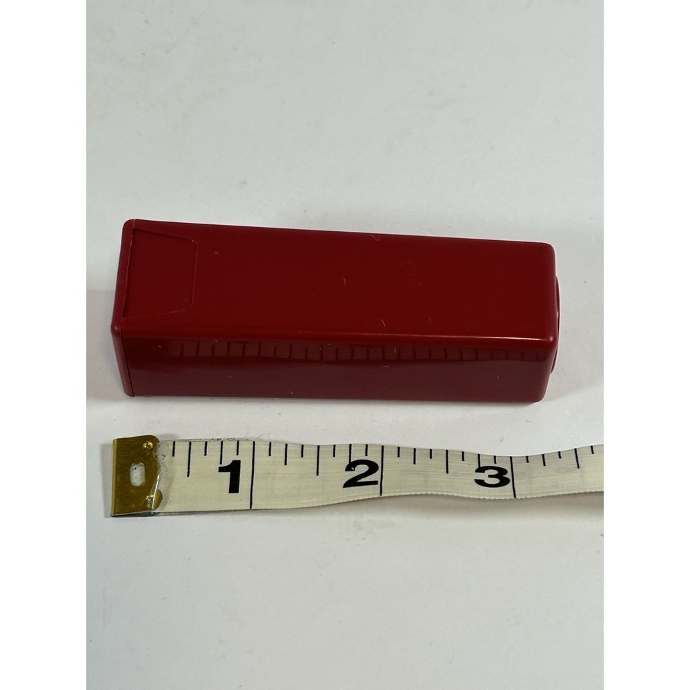 Vintage Tupperware Handy Keeper  1506 Red FlipTop Pocket Sz Toothpicks Gum Pills - Picture 6 of 8